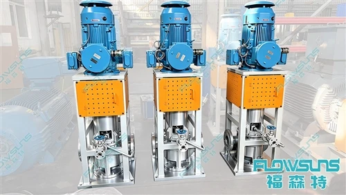 Die vertikale Inline-Pumpe API 610 OH3 von Flowsuns wird in petrochemischen A...